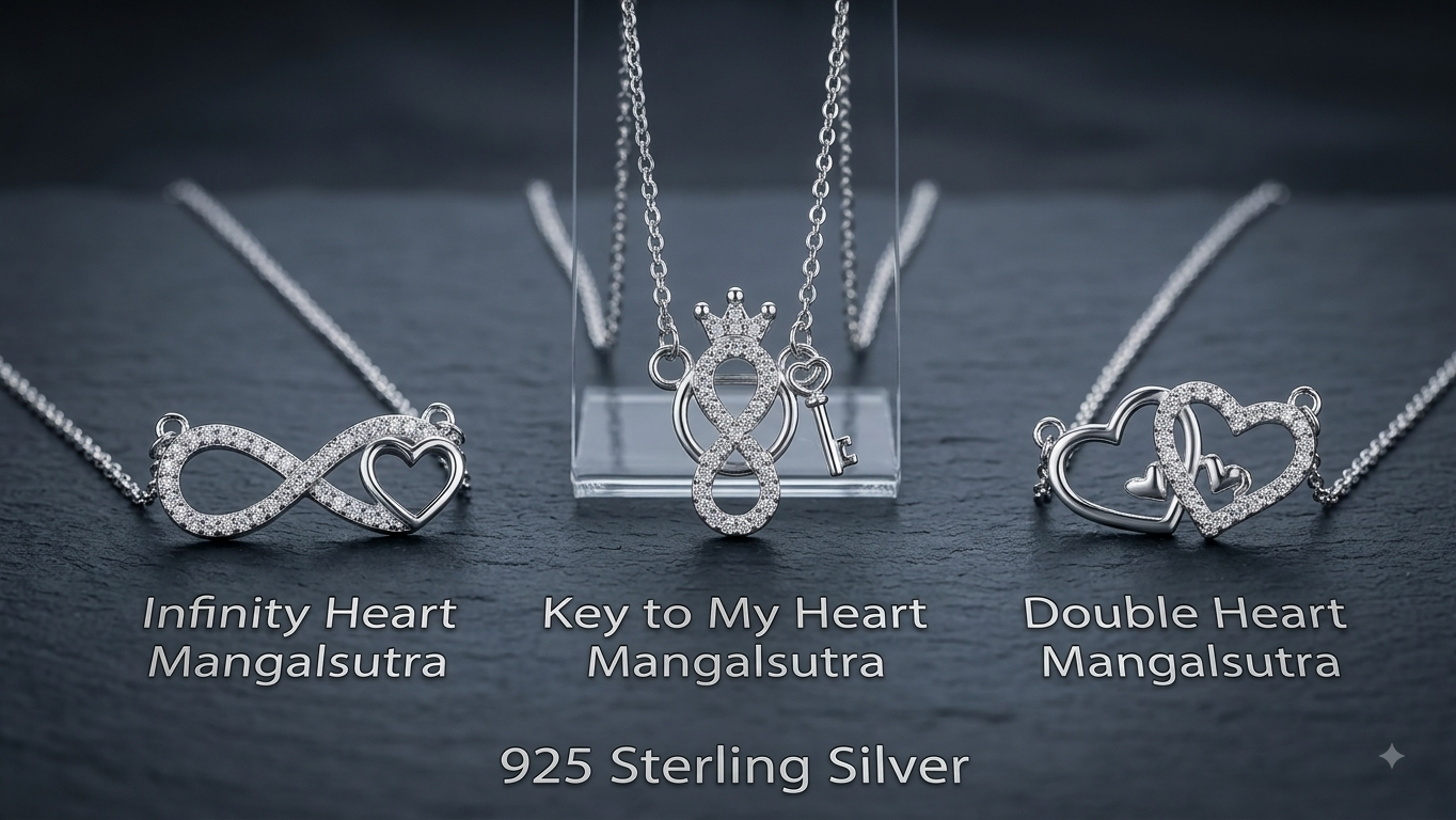 Silver Heart Mangalsutra Collection
