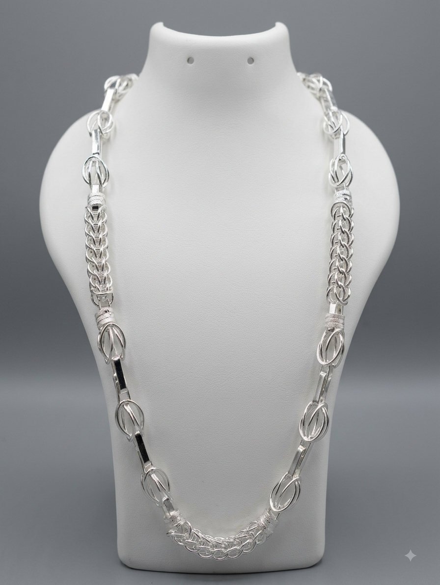 Silver Long Link Chain